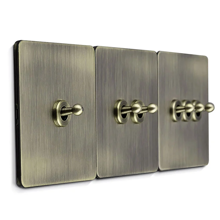 ¿Por qué los interruptores de palanca de latón con interruptor de pared retro de cobre y metal dorado se están convirtiendo en una opción popular para el diseño de interiores de lujo?